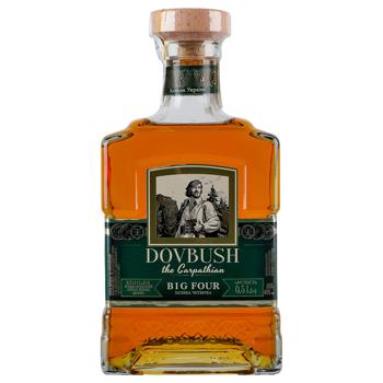 Коньяк Довбуш Карпатський 4 роки 40% 0,5л - купити, ціни на За Раз - фото 1