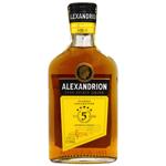 Напій алкогольний  ALEXANDRION 5* 0,2л 37,5%