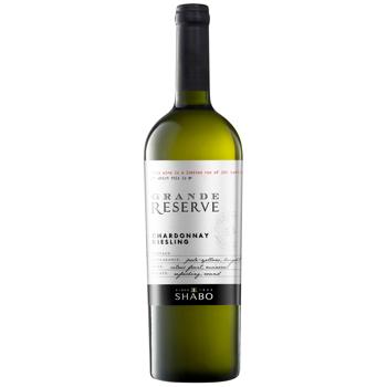 Вино Shabo Grande Reserve Chardonnay Riesling белое сухое 13,6% 0,75л - купить, цены на WINETIME - фото 1
