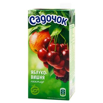 Нектар Садочок яблучно-вишневий 0,95л - купити, ціни на AlcoHub - фото 1