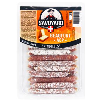 Le Petit Savoyard Snack Raw-dried Mini Sausages with Beaufort Cheese 240g - buy, prices for Auchan - photo 1