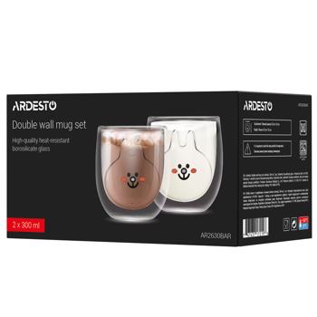 Ardesto Animals Double Wall Cup Set 2pcs 300ml - buy, prices for - photo 3
