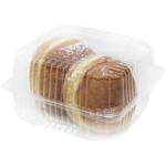 Пончик Auchan с наполнителем Лесная ягода 70г 2шт