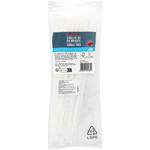 Auchan White Cable Ties 4.8x220mm 50pcs