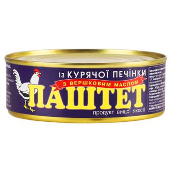 Pate Opk chicken liver butter 240g can Ukraine - buy, prices for Ideal - photo 1