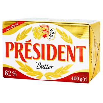 President Unsalted Sour Cream Butter 82% 400g