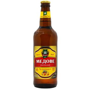 Mykulyn Honey Light Beer 6% 0.5l - buy, prices for NOVUS - photo 1