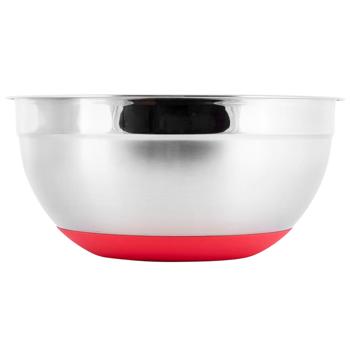 Kamille КМ4352 Steel Bowl with Silicone/Anti-slip Bottom 30*14cm - buy, prices for Vostorg - photo 2