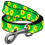 Waudog Nylon Leash 122cm/15mm with Avocado Design