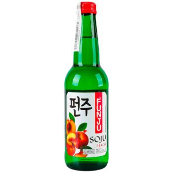 Напій слабоалкогольний Funju Соджу Персик 15% 0,35л - купити, ціни на Чудо Маркет - фото 1