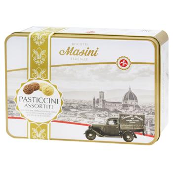 Печенье Masini Florence Ассорти с лимончелло и шоколадом 300г