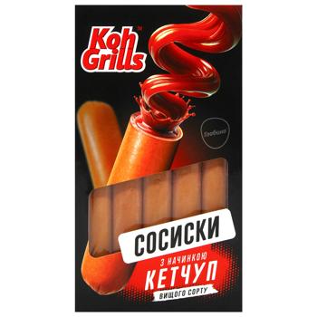 Koh Grills Globino Non-Casing High Grade Sausages with Ketchup 335g - buy, prices for MegaMarket - photo 3