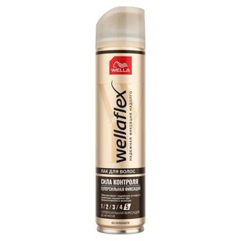 Wellaflex Super Strong Hold Hair Spray 250ml - buy, prices for COSMOS - photo 1