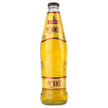 Пиво Львівське М'яке світле фільтроване 4,2% 0,45л - купити, ціни на MasterZoo - фото 1