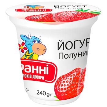 Йогурт Фанни Клубника 1,5% 240г - купить, цены на Чудо Маркет - фото 2
