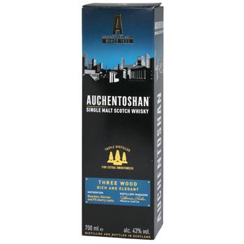 Віскі Auchentoshan Three Wood 8 років 43% 0,7л - купити, ціни на КОСМОС - фото 2