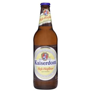 Пиво Kaiserdom Hefe-Weißbier світле нефільтроване 4,7 % 0,5л - купити, ціни на КОСМОС - фото 1
