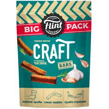 Гренки Flint Craft Bars ржано-пшеничные со вкусом Чеснок 120г