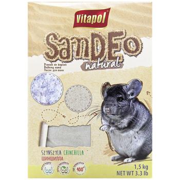 Vitapol Sandeo Natural Sand for Chinchillas 1.5kg - buy, prices for Auchan - photo 2