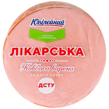 Ковбаса Ювілейний варена Лікарська вагова 1кг - купити, ціни на Епіцентр FOOD - фото 1