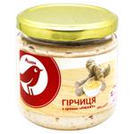 Auchan Pikant Mustard with Horse-Radish 190g