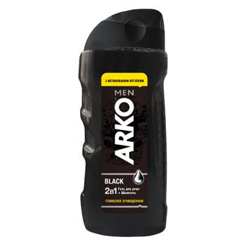 Arko Black Deep Cleansing 2in1 Shampoo Gel 260ml - buy, prices for Za Raz - photo 1