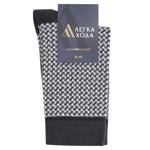 Lehka Khoda Men's Socks s.25 Dark Grey