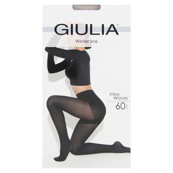 Giulia Inlay Waves 60 Den Women's Tights s.4 Simply Taupe - buy, prices for - photo 1