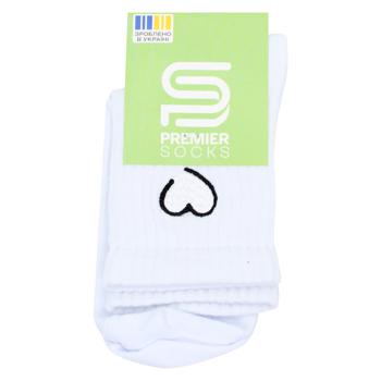 Шкарпетки Premier Socks дитячі високі з вишивкою р.20-22 білий - купити, ціни на ЕКО Маркет - фото 2