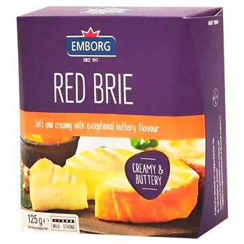 Сир Emborg Red Brie 60% 125г - купити, ціни на Cупермаркет "Харків" - фото 1