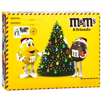 Набор сладостей новогодний M&M's Бандероль средняя 190г - купить, цены на NOVUS - фото 2