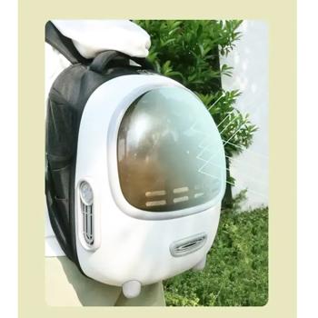 Рюкзак-переноска Lapka для кошек до 8кг 33,5х28х43см белый - купить, цены на MasterZoo - фото 5