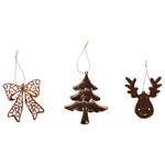 Украшение елочное Actuel пластиковое медное 9-12см в ассортименте