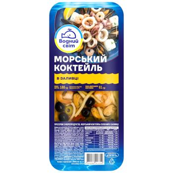 Морський коктейль Водний Світ солоний в заливці 180г - купити, ціни на Епіцентр FOOD - фото 3