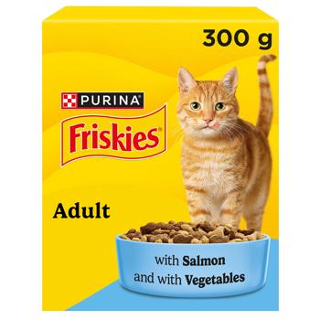 Friskies Dry Feed with Salmon and Vegetables for Adult Cats 300g - buy, prices for Chudo Market - photo 2