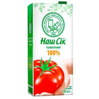 Nash Sik Tomato Juice with Salt 1.93l - buy, prices for Vostorg - photo 2