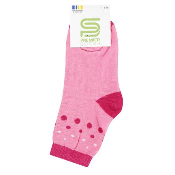 Шкарпетки Premier Socks Економ Горошки дитячі махрові р.16-18 рожевий - купити, ціни на NOVUS - фото 1