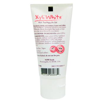 Детский зубной гель (жевательная резинка) Kids Toothpaste Gel, Now Foods, 85 г - купити, ціни на Біотус - фото 2