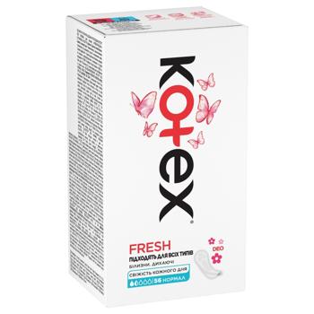 Прокладки ежедневные Kotex Deo Нормал 56шт - купить, цены на МегаМаркет - фото 2