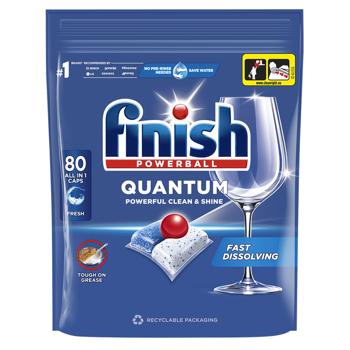 Finish Quantum All in 1 Dishwasher Tablets 80pcs