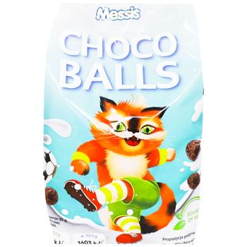 Завтрак сухой Messis Choco Balls Шарики многозерновые с шоколадным вкусом 500г - купить, цены на Эпицентр FOOD - фото 1