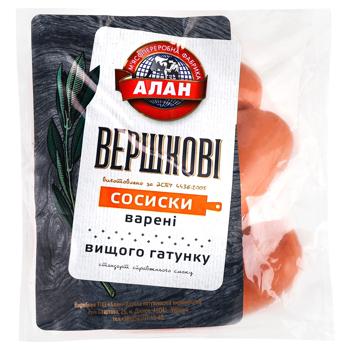 Сосиски Алан Вершкові вищий сорт - купити, ціни на КОСМОС - фото 1