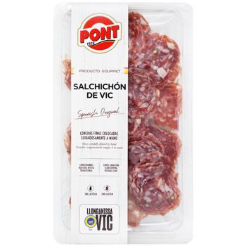 Ковбаса Pont Salchichon De Vic нарізка 80г - купити, ціни на Auchan - фото 1