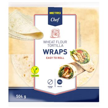 Metro Chef Wheat Tortillas 15cm 18pcs 504g