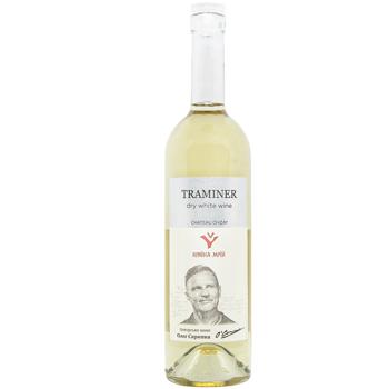 Chateau Chizay Kraina Mriy Traminer White Dry Wine 12.5% 0.75l