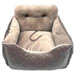 Автокрісло Pet Fun для собак до 2,5кг коричневий