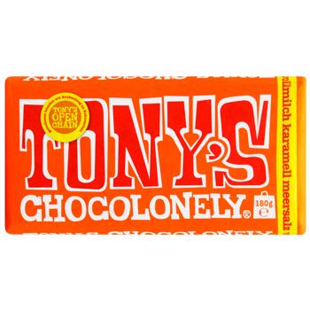 Tony's Chocolonely Caramel Sea Salt Chocolate 180g