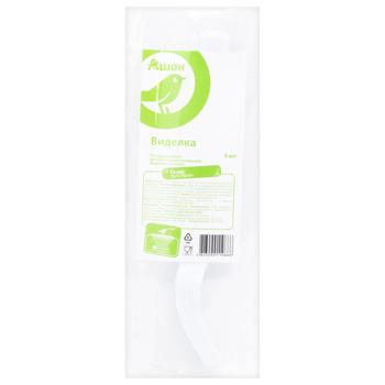 Вилка Auchan одноразовая 6шт - купить, цены на Auchan - фото 1