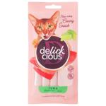 Ласощі для котів Delickcious з тунцем та алое 15г*4шт