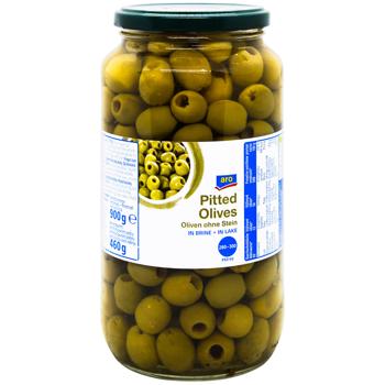 Оливки Aro без кісточки в розсолі 900г - купити, ціни на METRO - фото 1